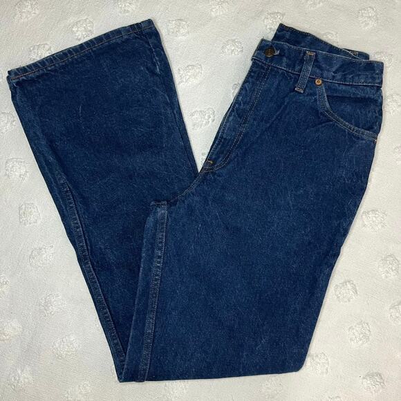 Vintage Levi’s Orange Tab Men’s 31x33 Dark Wash Denim Jeans Straight Made In USA - Picture 2 of 12